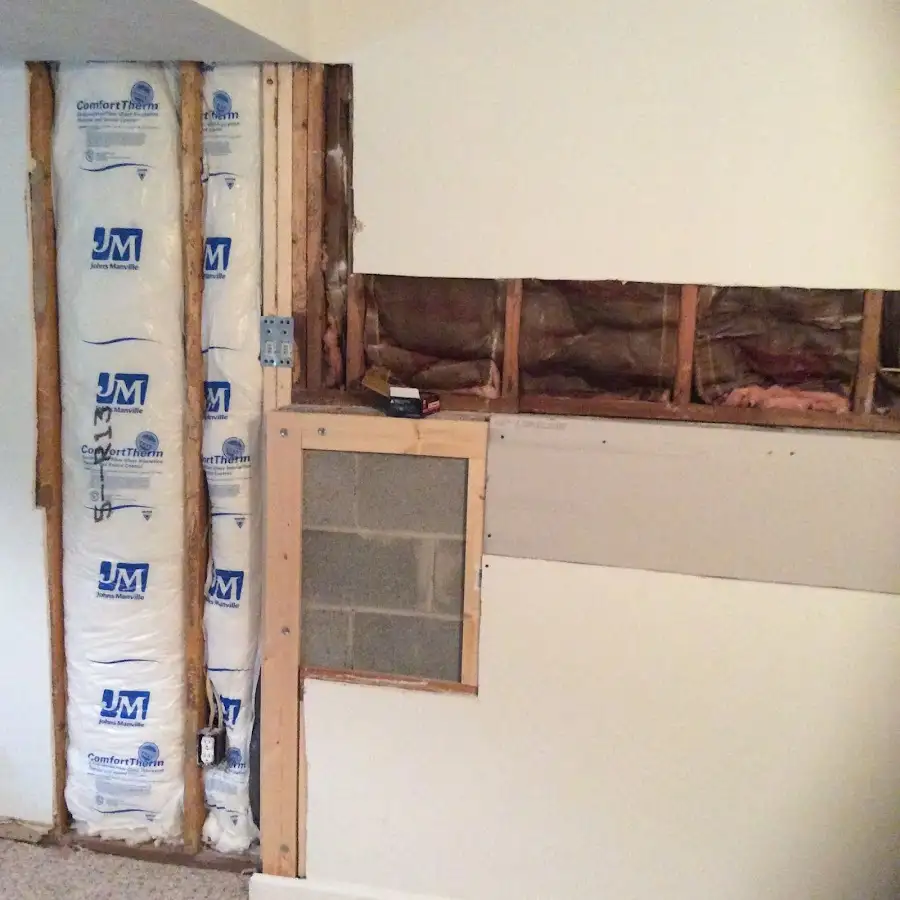 Wall insulation replacement during Odor Removal & Deodorization in Robbinsville